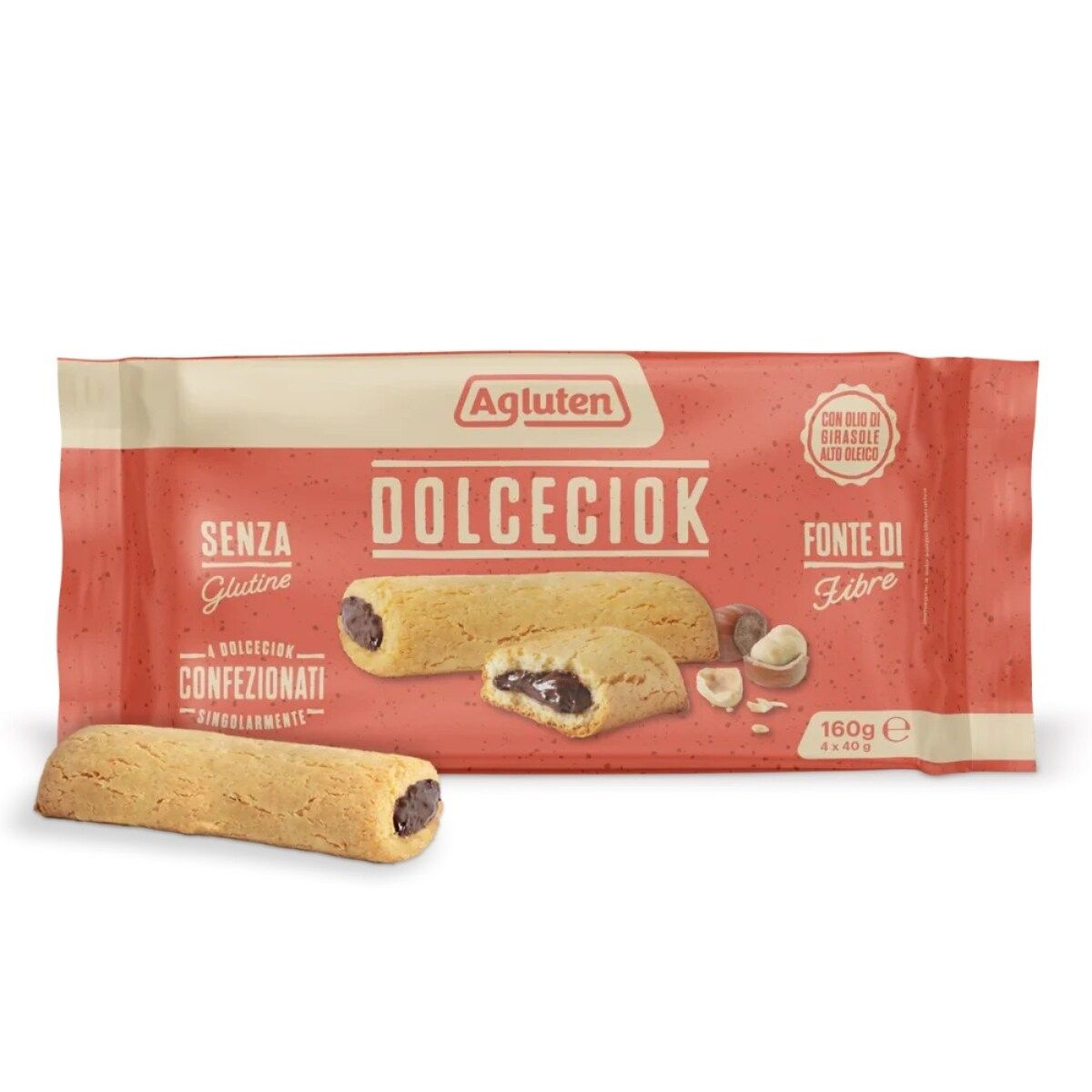 AGLUTEN DOLCECIOK 4 PEZZI DA 40 G - farmagiri