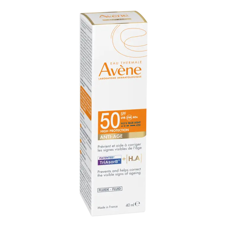 EAU THERMALE AVENE SOLARE FLUIDO ANTI-ETA' SPF 50 40 ML - farmagiri