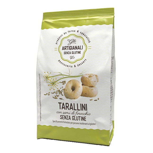GLI ARTIGIANALI SENZA GLUTINE TARALLINI SEMI DI FINOCCHIO 100 G - farmagiri