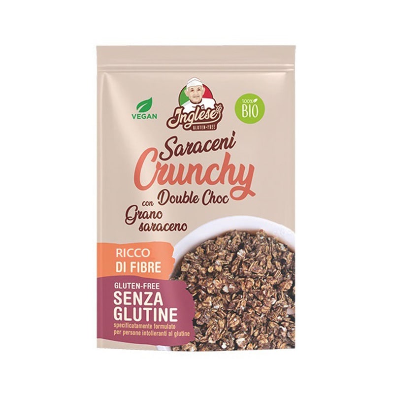 INGLESE SARACENI CRUNCHY DOUBLE CHOC 250 G - farmagiri