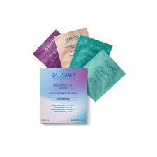 MIAMO DISCOVERY BOX 1 LONGEVITY PLUS INTENSE NOURISHING MASQUE 10 ML + 1 ANTI GLYCOXIDANT MASQUE 10 ML + 1 ULTRA CALMING MASQUE 10 ML + 1 ULTRA BRIGHTENING MASQUE 10 ML - farmagiri