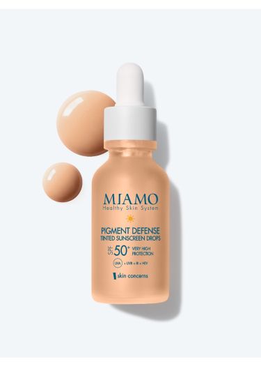 MIAMO SKIN CONCERNS PIGMENT DEFENSE TINTED SUNSCREEN DROPS SOFT TINTED 30 ML - farmagiri