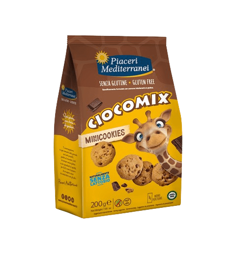 PIACERI MEDITERRANEI CIOCOMIX MINI COOKIES 4 MONOPORZIONI DA 50 G - farmagiri
