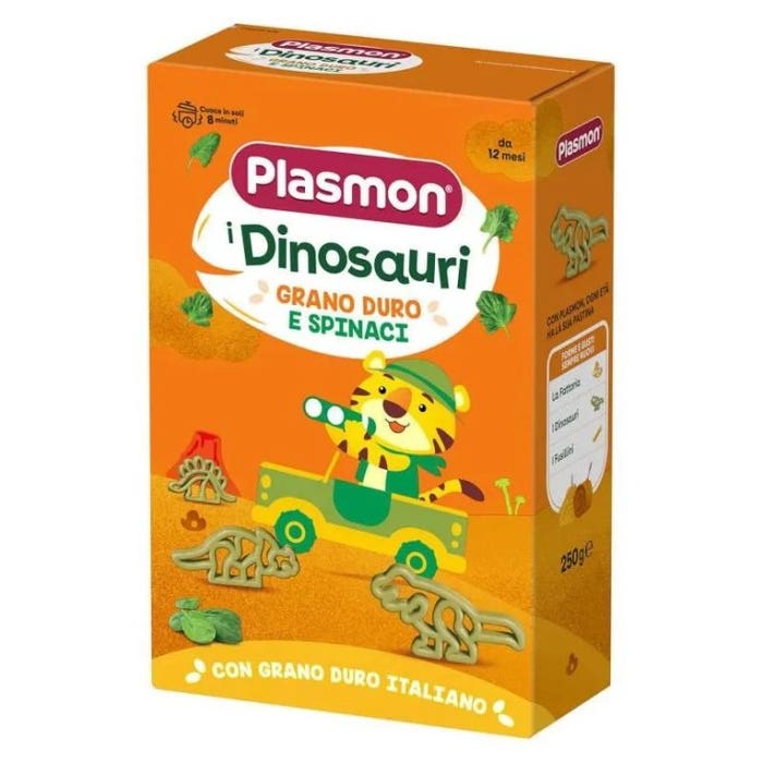 PLASMON PASTA DINOSAURI E SPINACI 250 G - farmagiri