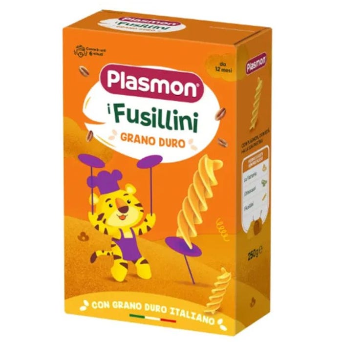 PLASMON PASTA FUSILLINI GRANO DURO 250 G - farmagiri