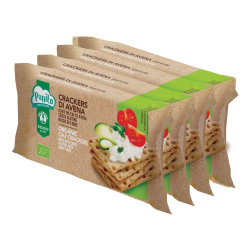 PROBIOS BIO CRACKERS AVENA CON FIOCCHI DI AVENA 4 X 35 G - farmagiri