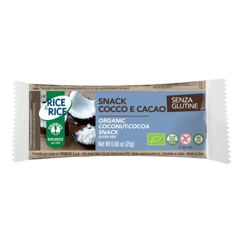 RICE&RICE SNACK COCCO CACAO 25 G - farmagiri