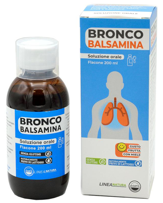 BRONCOBALSAMINA SOLUZIONE ORALE 200 ML GUSTO FRUTTA CON MIELE - farmagiri