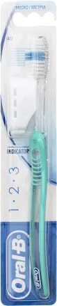 ORALB 123 INDICATOR SPAZZOLINO MANUALE SETOLE 35 MEDIE - farmagiri