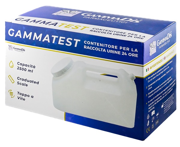 CONTENITORE STERILE PER LA RACCOLTA URINA GAMMASI 24H 2500 ML GAMMADIS - farmagiri