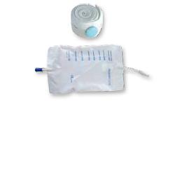 SACCA RACCOGLI URINA DA GAMBA PER INCONTINENZA IN PVC 750 ML TUBO RACCORDO DIRITTO 10 CM+RUBINETTO SCARICO+VALVOLA ANTIREFLUSSO+2 FASCE A BOTTONI 10 PEZZI - farmagiri