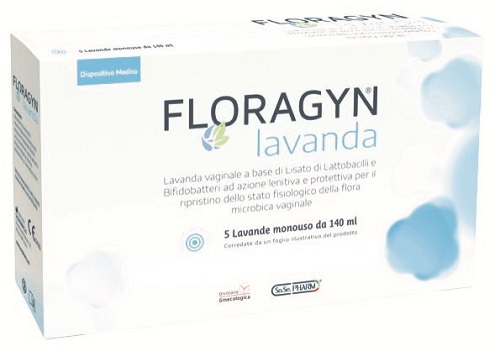 LAVANDA VAGINALE A BASE DI LATTOBACILLI LISATI FLORAGYN LAVANDA 140ML 5FLACONI - farmagiri