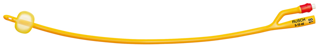 CATETERE FOLEY A MEDIA PERMANENZA  RUSCH GOLD PLUS A 2 VIE IN SILKOLATEX LATTICE-SILICONE PER ADULTO CH20 LUNGHEZZA 40 CM PUNTA CILINDRICA A 2 FORI PALLONCINO 30-50 ML 1 PEZZO - farmagiri