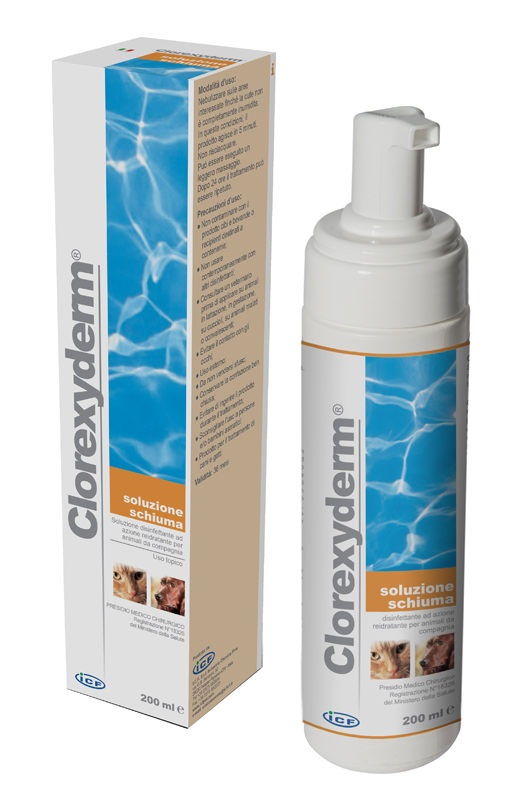 CLOREXYDERM SOLUZIONE SCHIUMA 200 ML - farmagiri
