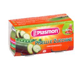 PLASMON OMOGENEIZZATO PISELLI ZUCCHINE 80 G X 2 PEZZI - farmagiri