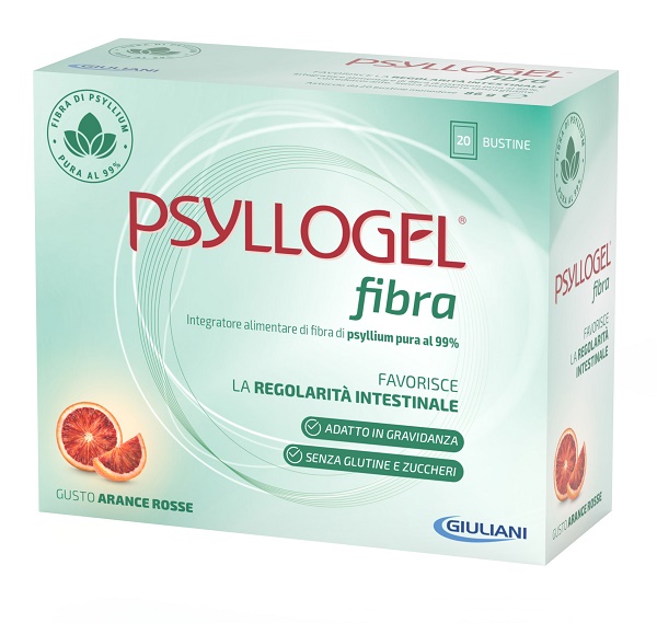 PSYLLOGEL FIBRA ARANCE ROSSE 20 BUSTINE - farmagiri