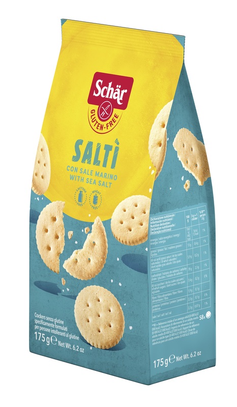 SCHAR SALTI' CRACKER CON SALE MARINO SENZA LATTOSIO 175 G - farmagiri