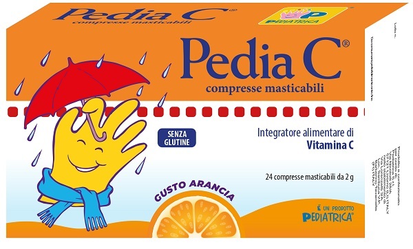PEDIA C ARANCIA 24 COMPRESSE MASTICABILI - farmagiri