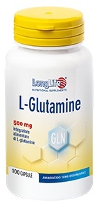 LONGLIFE L-GLUTAMINE 100 CAPSULE DI GELATINA DA 620 MG - farmagiri