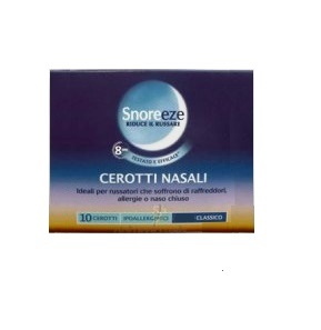 CEROTTO NASALE SNOREEZE GRANDE 10 PEZZI - farmagiri