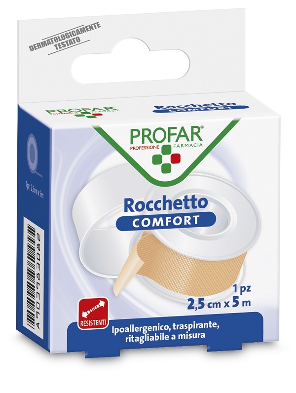 CEROTTO ROCCHETTO IN TELA COMFORT CM 2,5X5 M PROFAR - farmagiri