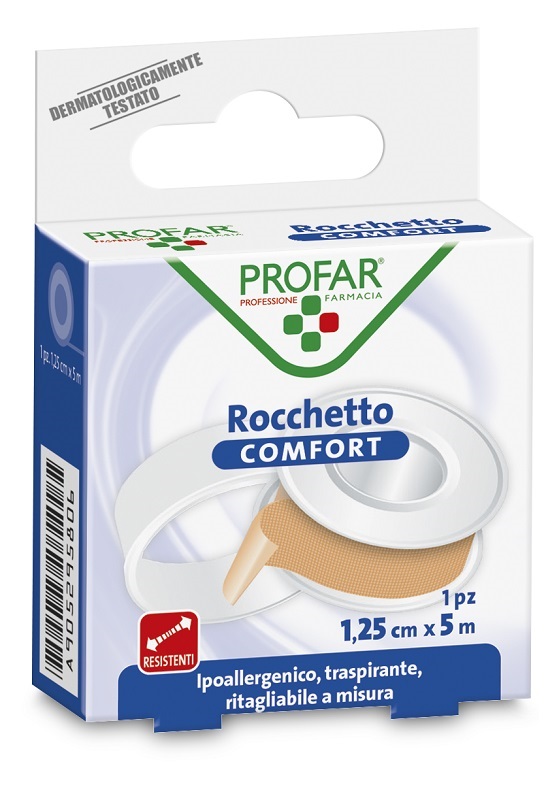 CEROTTO ROCCHETTO IN TELA COMFORT CM 1,25X5 M PROFAR - farmagiri