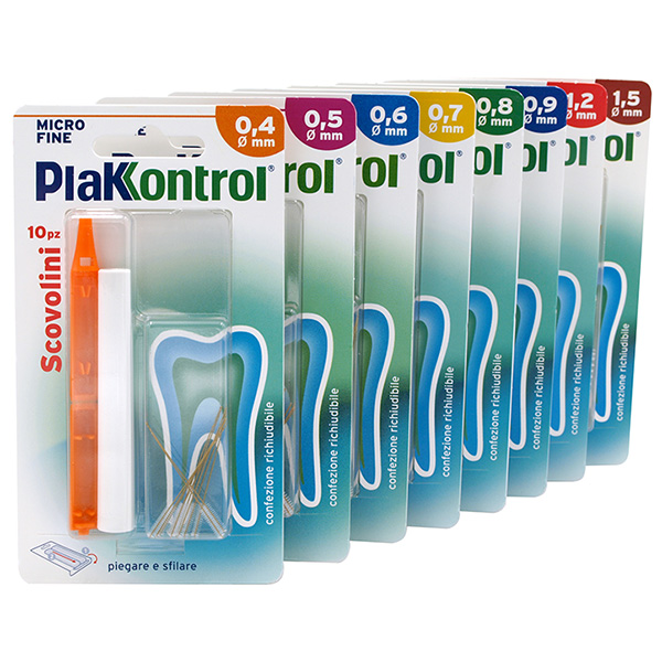PLAKKONTROL MINIGRIP SCOVOLINO 0,8 MM 10 PEZZI - farmagiri