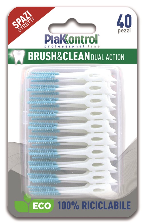 PLAKKONTROL BRUSH & CLEAN SCOVOLINI SPAZI STRETTI 40 PEZZI - farmagiri