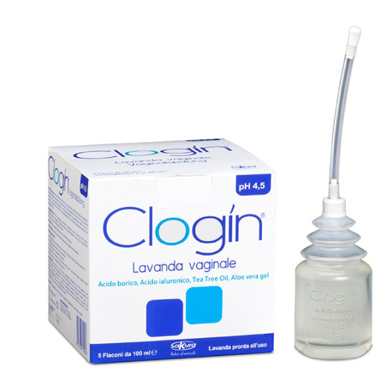 CLOGIN LAVANDA VAGINALE 5 FLACONI DA 100 ML + 5 CANNULE VAGINALI MONOUSO - farmagiri