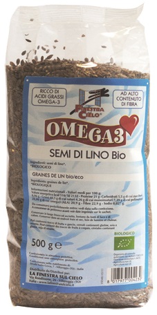 FSC OMEGA3 SEMI DI LINO BIO AD ALTO CONTENUTO DI FIBRA 500 G - farmagiri