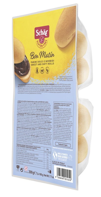 SCHAR BON MATIN PANINI DOLCI E MORBIDI SENZA LATTOSIO 2 PEZZI DA 100 G - farmagiri