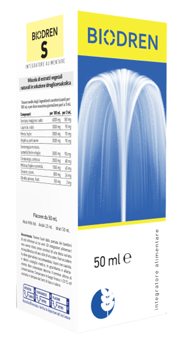 BIODREN S SOLUZIONE IDROALCOLICA 50 ML - farmagiri