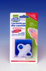 CUSCINETTO PER DITA A MARTELLO REALIZZATO IN GEL DI SILICONEBIANCO SEMITRASPARENTE SAGOMATA PER PROTEGGERE E DISTENDERE LE DITA CONTRATTE IGIENEPIEDE 2 PEZZI - farmagiri