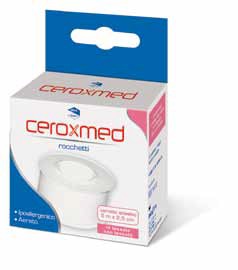 CEROTTO ADESIVO IN ROCCHETTO CEROXMED IN TESSUTO NON TESSUTO AERATO IPOALLERGENICO BIANCO 500X2,5 CM 1 PEZZO - farmagiri