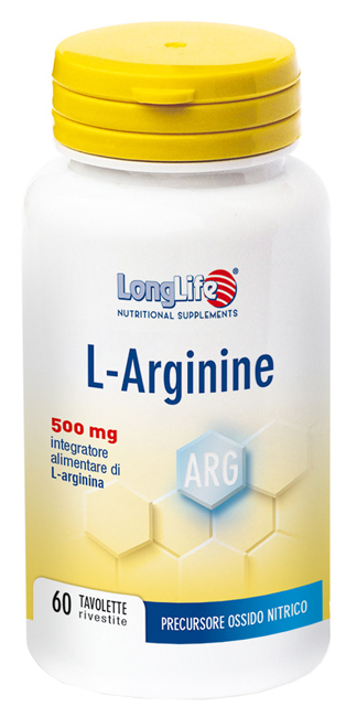 LONGLIFE L-ARGININE 60 TAVOLETTE RIVESTITE DA 900 MG - farmagiri