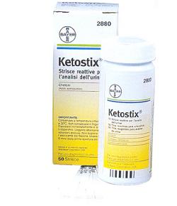 STRISCE MISURAZIONE CHETONURIA KETOSTIX 50 PEZZI - farmagiri
