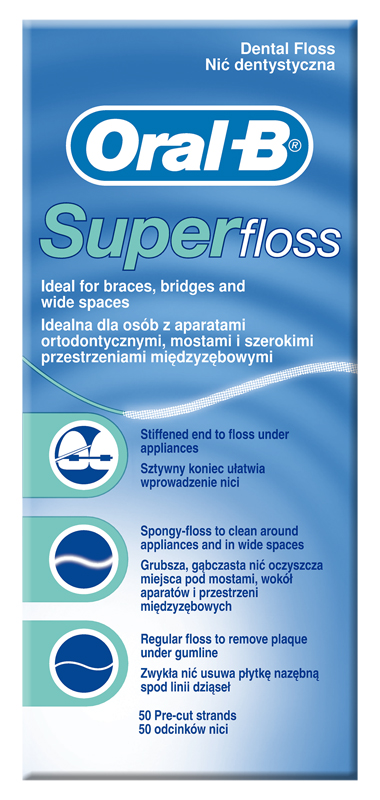 ORALB SUPERFLOSS FILO INTERDENTALE 50 FILI - farmagiri