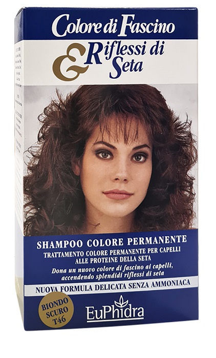 EUPHIDRA COLORE DI FASCINO & RIFLESSI DI SETA SHAMPOO COLORE PERMANENTE 46 BIONDO SCURO 120 ML - farmagiri