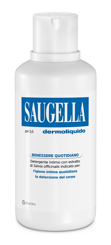 SAUGELLA DERMOLIQUIDO PH 3,5 DETERGENTE INTIMO BENESSERE QUOTIDIANO 500 ML - farmagiri