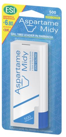 ESI ASPARTAME MIDY 500 COMPRESSE CON DISPENSER - farmagiri