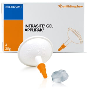 MEDICAZIONE A BASE DI IDROGEL AMORFO PER LO SBRIGLIAMENTO DEL TESSUTO NECROTICO CONFEZIONE CON APPLICATORE APPLIPAK 8G 10 PEZZI - farmagiri