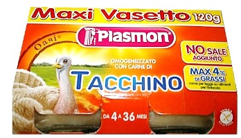 PLASMON OMOGENEIZZATO TACCHINO 120 G X 2 PEZZI - farmagiri