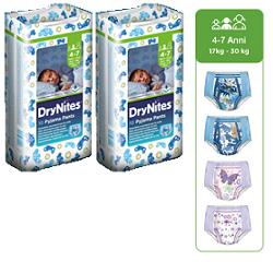 PANNOLINO HUGGIES DRYNITES BOY PYJAMA PANTS 4/7 ANNI MEDIUM 17/30KG 10 PEZZI - farmagiri