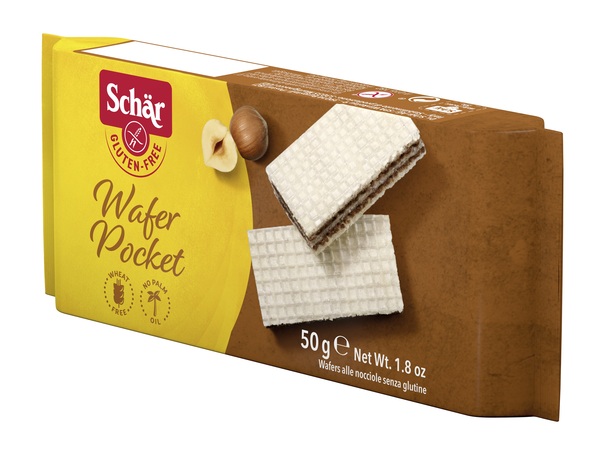 SCHAR WAFER POCKET ALLA NOCCIOLA 50 G - farmagiri