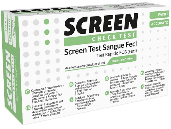 SCREEN TEST RAPIDO PRESENZA DI SANGUE OCCULTO NELLE FECI SCREEN TEST FOB - farmagiri