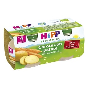 HIPP BIO HIPP BIO OMOGENEIZZATO CAROTE CON PATATE 2X80 G - farmagiri