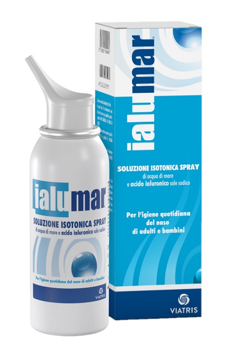 SOLUZIONE ISOTONICA SPRAY DI ACQUA DI MARE ACIDO IALURONICO SALE SODICO PER IGIENE NASO ADULTI E BAMBINI 100ML - farmagiri