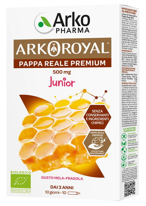 ARKOROYAL PAPPA REALE BIOLOGICA 500 MG 10 UNICA DOSE - farmagiri