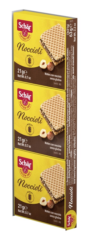 SCHAR NOCCIOLI' WAFERS CON NOCCIOLE 3 PEZZI DA 21 G - farmagiri