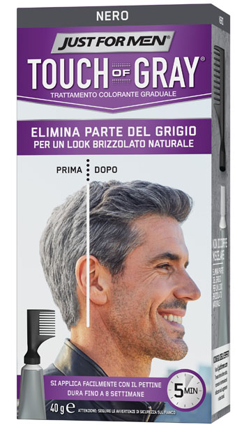 JUST FOR MEN TOUCH OF GRAY NERO 40 G - farmagiri